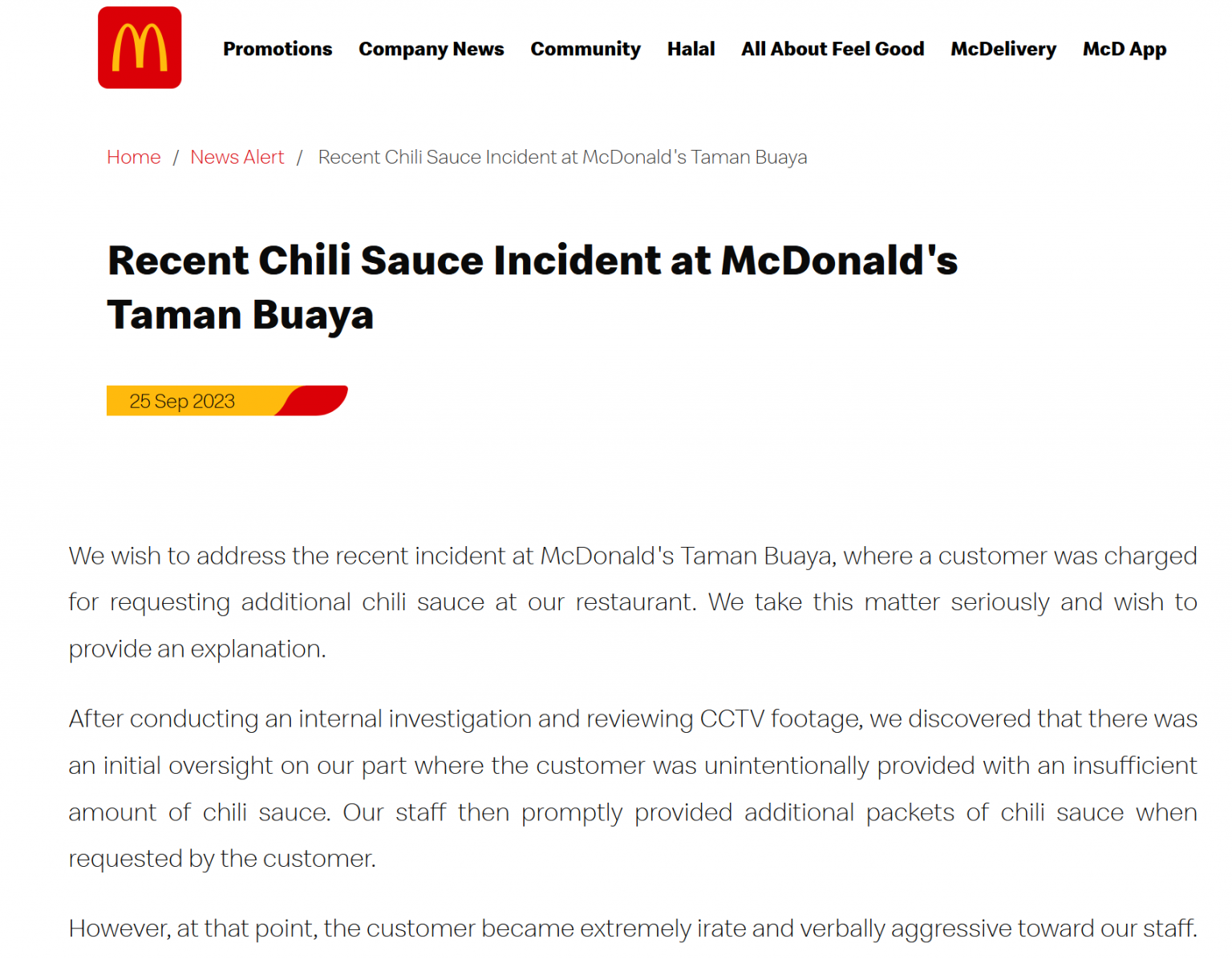 McDonald’s Malaysia Lapor Polis Isu Pelanggan Dakwa Dikenakan Bayaran ...