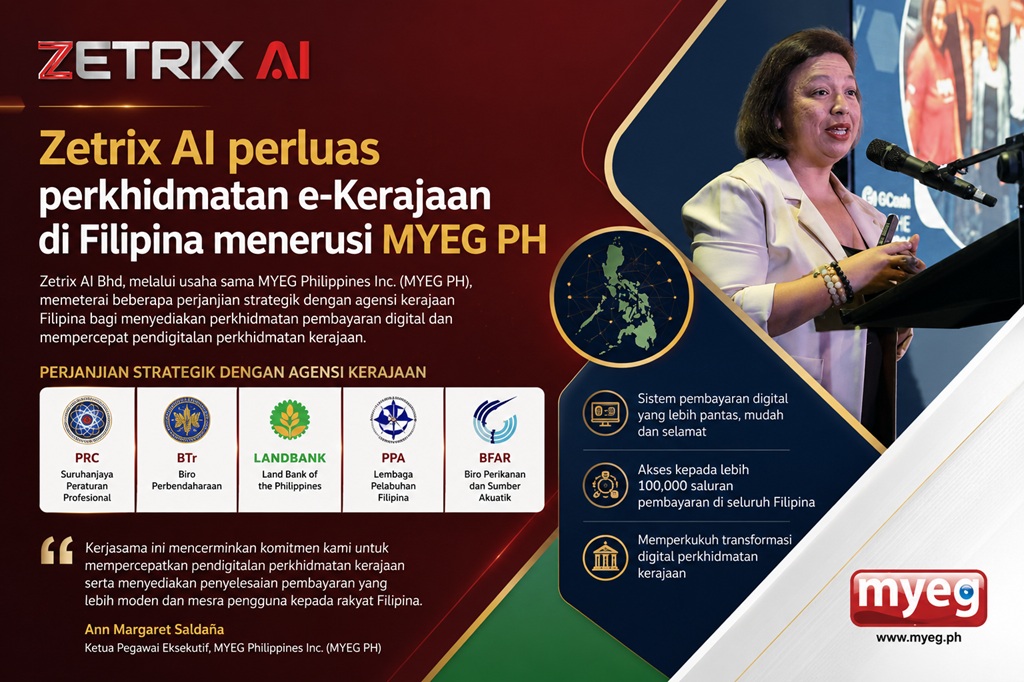 Zetrix AI perluas perkhidmatan e-Kerajaan di Filipina menerusi MYEG PH